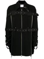 Takahiromiyashita The Soloist veste ceinturée à détail d'épingle - Noir