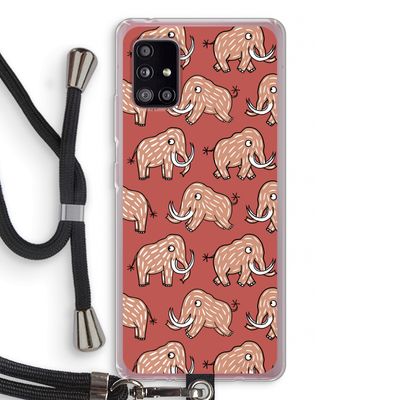 Mammoet: Samsung Galaxy A51 5G Transparant Hoesje met koord