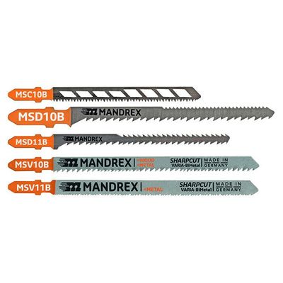 Mandrex Multi Purpose Pack Decoupeerzaag, 5-delig