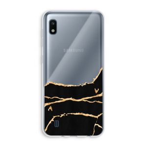 Gouden marmer: Samsung Galaxy A10 Transparant Hoesje