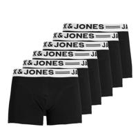 Jack & Jones Boxershorts SENSE Trunks 6-pack Zwart-XXL - thumbnail