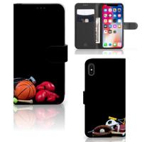 Apple iPhone Xs Max | Wallet Case | met Pasjes | Sports