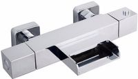 Saqu Majestic Cubo XXL Waterfall badthermostaat vierkant chroom