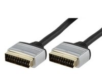 HQ Scart Cable 1.5m SCART-kabel 1,5 m SCART (21-pin) Zwart - thumbnail