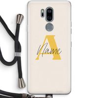 Amber Script: LG G7 Thinq Transparant Hoesje met koord