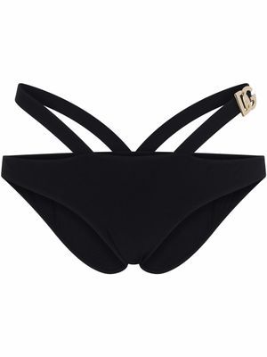 Dolce & Gabbana bas de bikini à logo - Noir