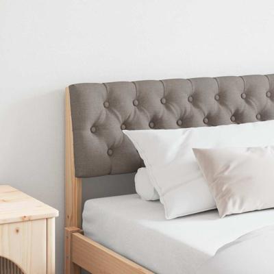 Gestoffeerd hoofdbord Taupe 180 cm Massief grenenhout