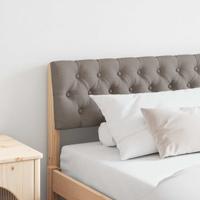 Gestoffeerd hoofdbord Taupe 180 cm Massief grenenhout