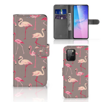 Samsung S10 Lite Telefoonhoesje met Pasjes Flamingo