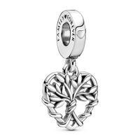 Pandora 799149C00 Hangbedel Familie Stamboom Hart zilver - thumbnail