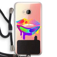 Lip Palette: HTC U Play Transparant Hoesje met koord