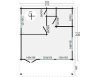 Blokhut - Tuinhuis Jackson | 70 mm | Red Class Wood geïmpregneerd