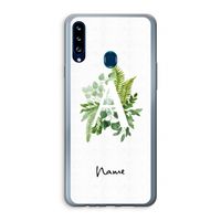 Green Brush: Samsung Galaxy A20s Transparant Hoesje