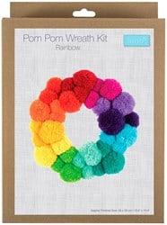 Trimits Pom Pom Krans Kit Regenboog