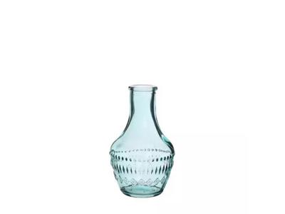 Fles milano zacht blauw, dia. 6x10 cm - Hortus