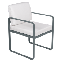 Fermob Bellevie dining armchair tuinstoel Storm grey - Off-White - thumbnail