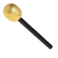 Gouden nep microfoon popster   -