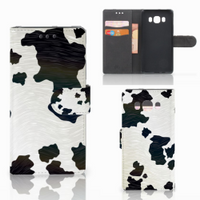Samsung Galaxy J5 2016 Telefoonhoesje met Pasjes Koeienvlekken - thumbnail