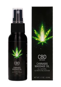 CBD Cannabis Massage Oil - 50 ml