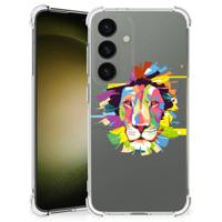 Samsung Galaxy S24 Stevig | Bumper Hoesje | Lion Color