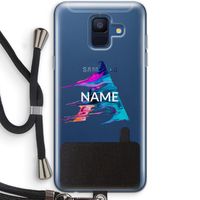 Abstract Spectrum: Samsung Galaxy A6 (2018) Transparant Hoesje met koord