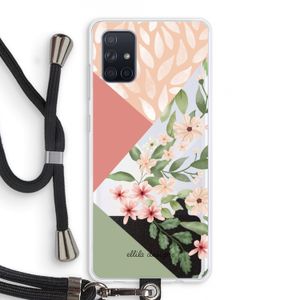 Sweet heaven geometrics: Samsung Galaxy A71 Transparant Hoesje met koord