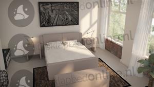 Opberg boxspring 160 x 210 cm- stofkleur 7015