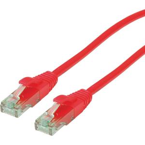 roline recycled material RJ45 (cross) Netwerkkabel Aansluitkabel CAT 6A U/UTP 2 m Rood