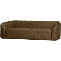 BePureHome 3-Zits Bank Sloping - Structure Velvet - Brass - 77x240x87