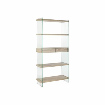Planken DKD Home Decor 90 x 35 x 180 cm Kristal Natuurlijk Hout Transparant Hout MDF