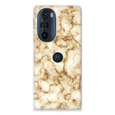 Motorola Edge 30 Pro | TPU | Siliconen hoesje | Marmer Goud