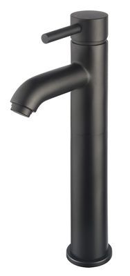 Wastafelkraan Wiesbaden Cadans | Opbouw | Mengkraan | Hoog model | 1-hendel | Rond | Zwart mat