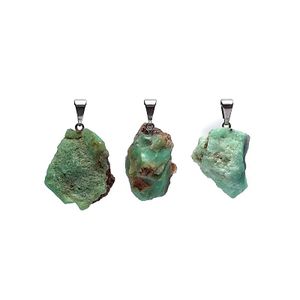 Ruwe Edelsteen Hanger Chrysopaas - 2,5 cm