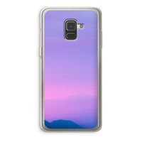 Sunset pastel: Samsung Galaxy A8 (2018) Transparant Hoesje