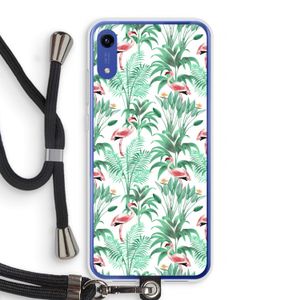 Flamingo bladeren: Honor Play 8A Transparant Hoesje met koord