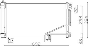 Condensor, airconditioning AC347001S