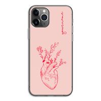 Blooming Heart: iPhone 11 Pro Transparant Hoesje