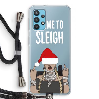 Came To Sleigh: Samsung Galaxy A32 4G Transparant Hoesje met koord
