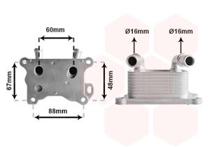 Van Wezel Oliekoeler motorolie 43013702