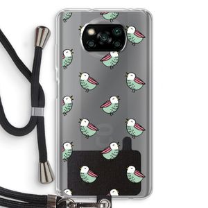 Vogeltjes: Xiaomi Poco X3 NFC Transparant Hoesje met koord