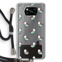Vogeltjes: Xiaomi Poco X3 NFC Transparant Hoesje met koord