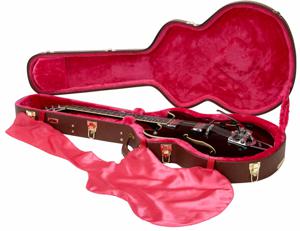 Gator Cases GW-335-BROWN houten koffer voor semi-hollow gitaar