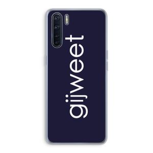 Gijweet: Oppo A91 Transparant Hoesje