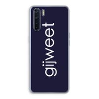 Gijweet: Oppo A91 Transparant Hoesje