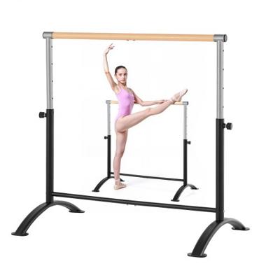 VEVOR Ballet Barre Dans Barre Vrijstaande Ballet Barre, Hoogte Verstelbaar (5-niveaus / 715-1115 mm) Koolstofstalen Stretch Barre voor Ballet, Balans Training, Ontspanningsoefeningen