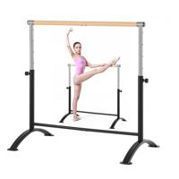 VEVOR Ballet Barre Dans Barre Vrijstaande Ballet Barre, Hoogte Verstelbaar (5-niveaus / 715-1115 mm) Koolstofstalen Stretch Barre voor Ballet, Balans Training, Ontspanningsoefeningen