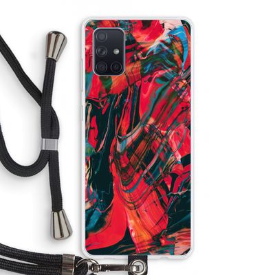 Endless Descent: Samsung Galaxy A71 Transparant Hoesje met koord