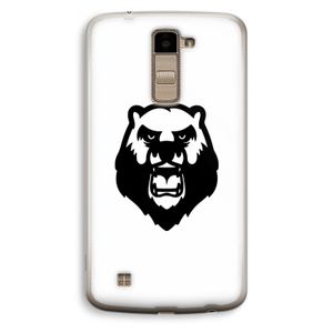 Angry Bear (white): LG K10 (2016) Transparant Hoesje