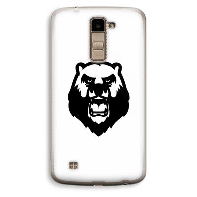 Angry Bear (white): LG K10 (2016) Transparant Hoesje