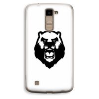 Angry Bear (white): LG K10 (2016) Transparant Hoesje